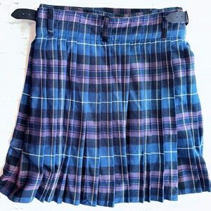 Men’s Size 34 Scottish Design Tartans Purple Blue Tartan Kilt